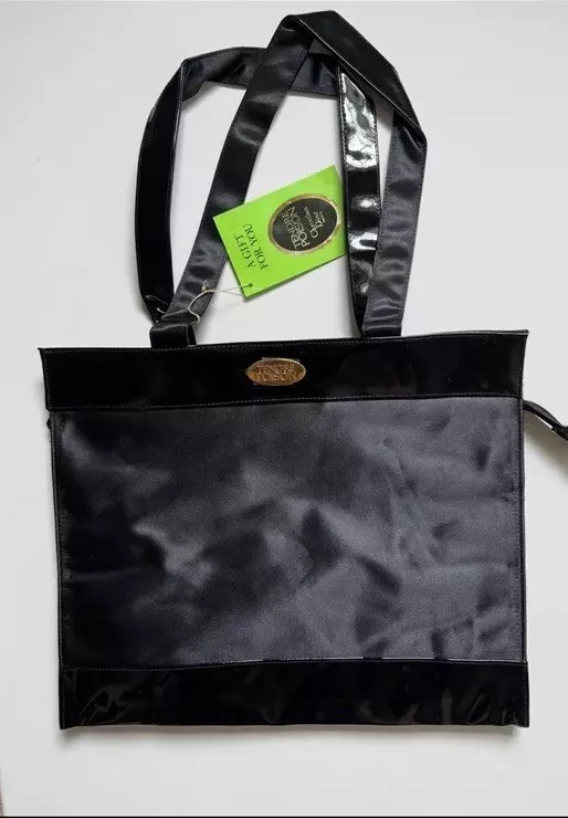 TENDRE POISON BY CHRISTIAN DIOR 16x13” SAC NOIR ZIPPÉ NEUF LIVRAISON RAPIDE