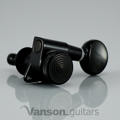 3+3 Black Vanson LOCKING Tuners for Jackson BC Rich Schecter PRS  * V05SP-BK3