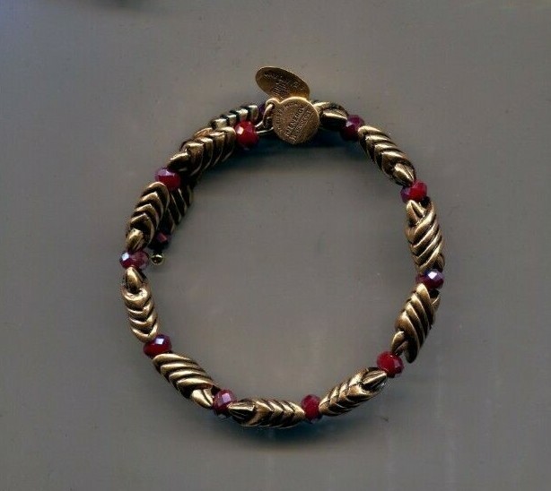 ALEX ANI WILD RED JASPER wrap bracelet vintage 66