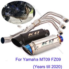 For Yamaha MT-09 Tracer 900 Full Exhaust System Muffler Front Mid Link Pipe 51mm