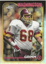 2024 Topps Chrome Russ Grimm Refractor SP Washington Redskins HOF