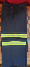 Men's Work Pants Enhanced Visibility Navy w/Yellow Leg Stripes