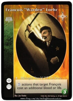 Francois ''Warden'' Loehr Judge Nights of Reckoning V:TES VTES Vampire CCG