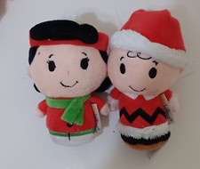 Hallmark Peanuts Christmas Itty Bittys Charlie Brown Lucy  Dog Lot Of 3