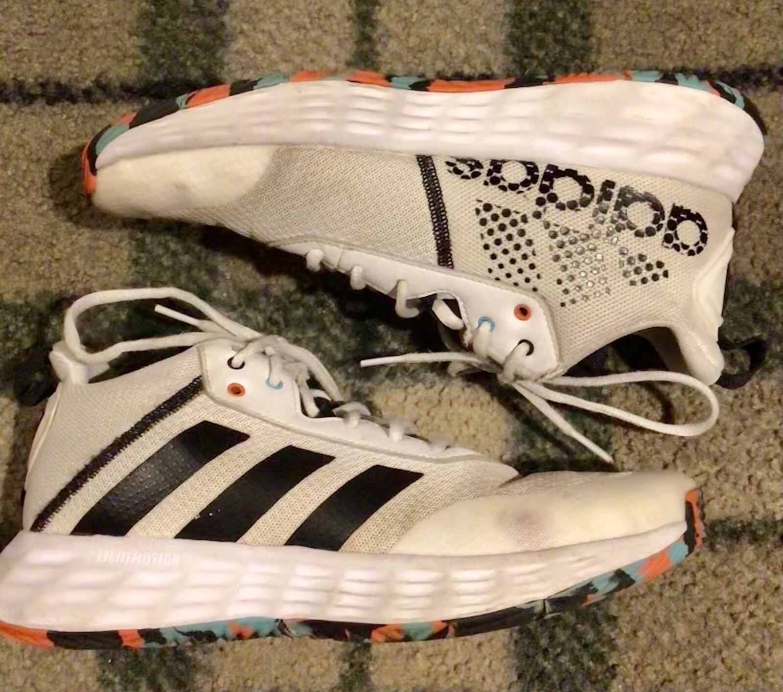 Scarpe da ginnastica Adidas Lightmotion bianche nere 6 5