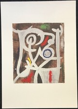 Joan Miro Frau Donna 1969 Chromolithographie 1987