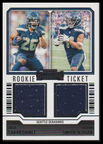 2023 Panini Contenders Jaxon Smith-Njigba Zach Charbonnet #DS-13