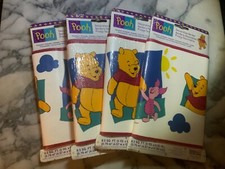 4 Vintage Borden Disney Winnie The Pooh Wallpaper Prepasted Border 5 yards each