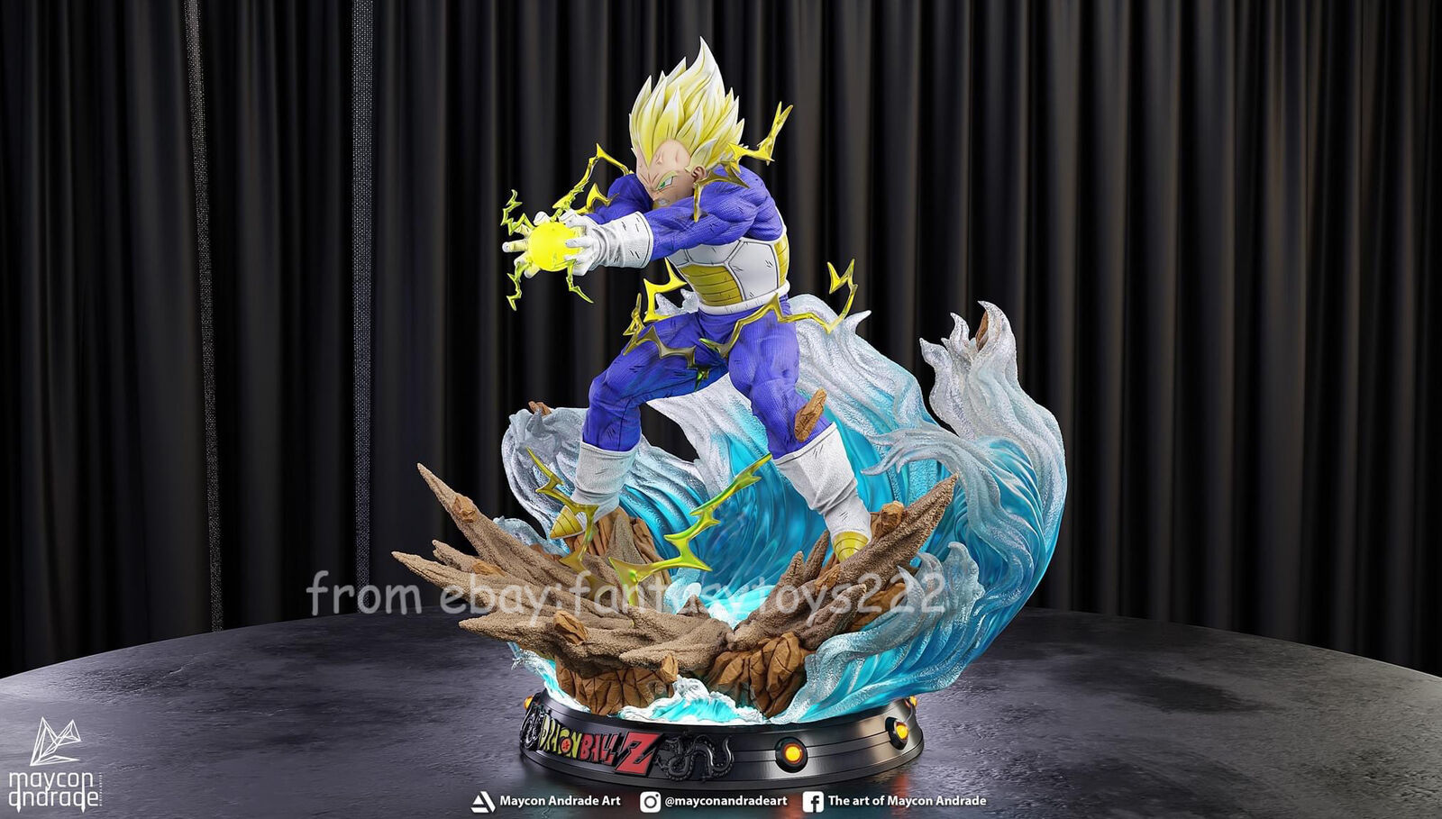 RYU Studio Dragon Ball Final Flash Vegeta Resin Model Painted In Stock 1/4  New