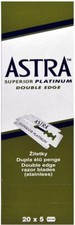 Astra Superior Platinum Double Edge Razor Blades | 100 Blades