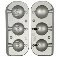 Stampo Piombo Pesca  Sfera Gr. 100-120-140 con girella rolling n°8  F 44