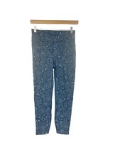 Sweaty Betty Womens Cropped Leggings The Zero Gravity Paisley Blue Size Small