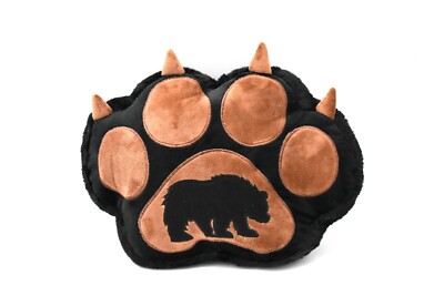 Bear Paw Print Pillow, Very Nice Super Soft Cabin Plush Stuffed 11''  CWG71BB19