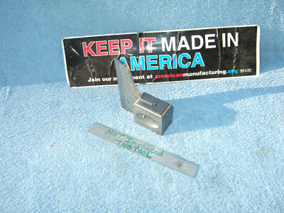 SQUARE KNIFE EDGED #2 HI PRECISION 1'' X 2 X 3'' SURFACE PLATE TOOLMAKER MACHINIST