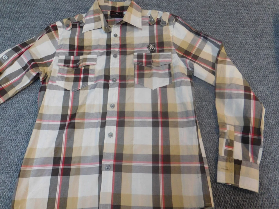 Red Ape MEns Shirt Medium Button Down - Image 2 of 4