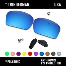 Anti Scratch Polarized Replacement Lens & Nose Pads for-Oakley Triggerman OO9266