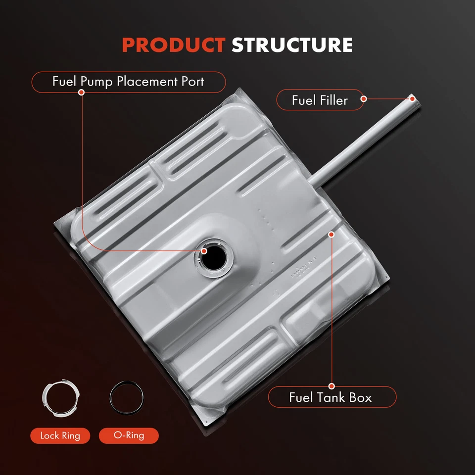 Tanque de combustível de 26 galões com anel de bloqueio para Oldsmobile 98 1973-1974 V8 7,5L 415427 - Imagem 2 de 4