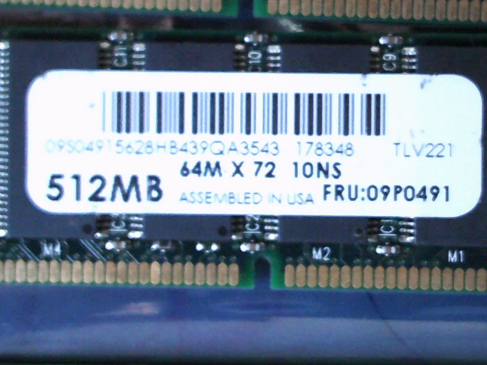 IBM 2GB 4 X512MB 09P0491 PC-100 DDR 200-Pin DIMM 100MHz 3.3V Memory ORIGINAL IBM - Image 4 of 4