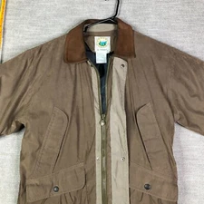 VTG Forest Club by Rainforest Jacket Mens S Brown Field Coat Down Lined 90s