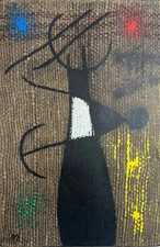 JOAN MIRO. "FEMME ET OISEAU"  (Cramer 105)  1965 Lithograph  No.23, Plate signed