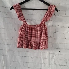 Urban Outfitters Striped crop top sz L juniors Y2K 90S