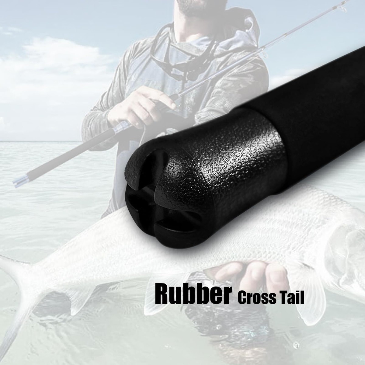 2-Piece Saltwater Spinning Fishing Rod Offshore Graphite