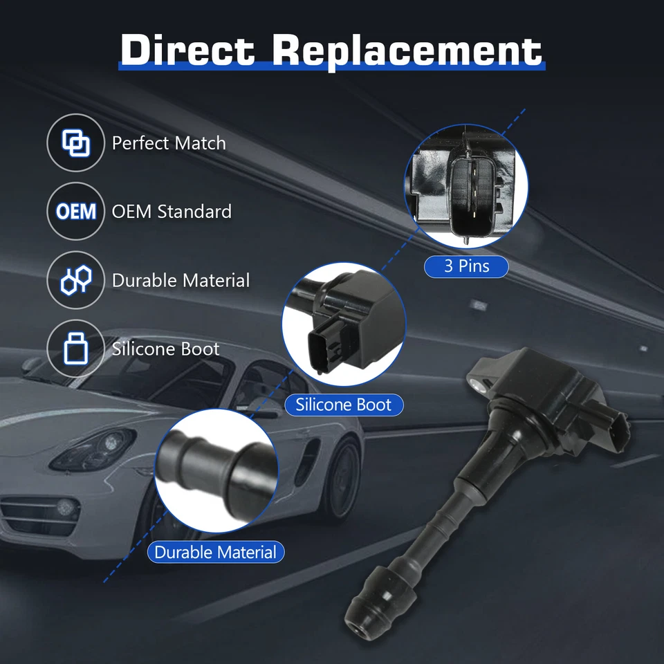 Bobinas de ignição 8 peças UF551 e vela de ignição de irídio para 2008-2012 Nissan Pathfinder - Imagem 3 de 4