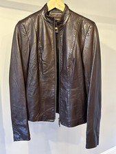 Daniel Women's Brown Geniune Leather Jacket-made In Canada - Size 4
