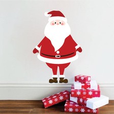 Santa Wall Decal Winter Window Decor Christmas Party Decorations Wall Decor, h64