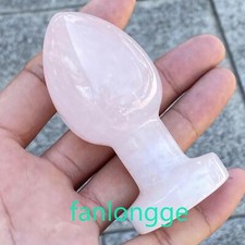 3in Natural Rose Quartz Crystal Massage Yoni Wand Healing for Women Gift 1pcs