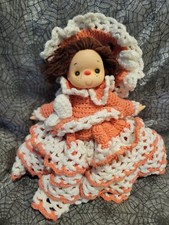 Vintage Strawberry Shortcake Character Doll Face w Crochet Body Handmade
