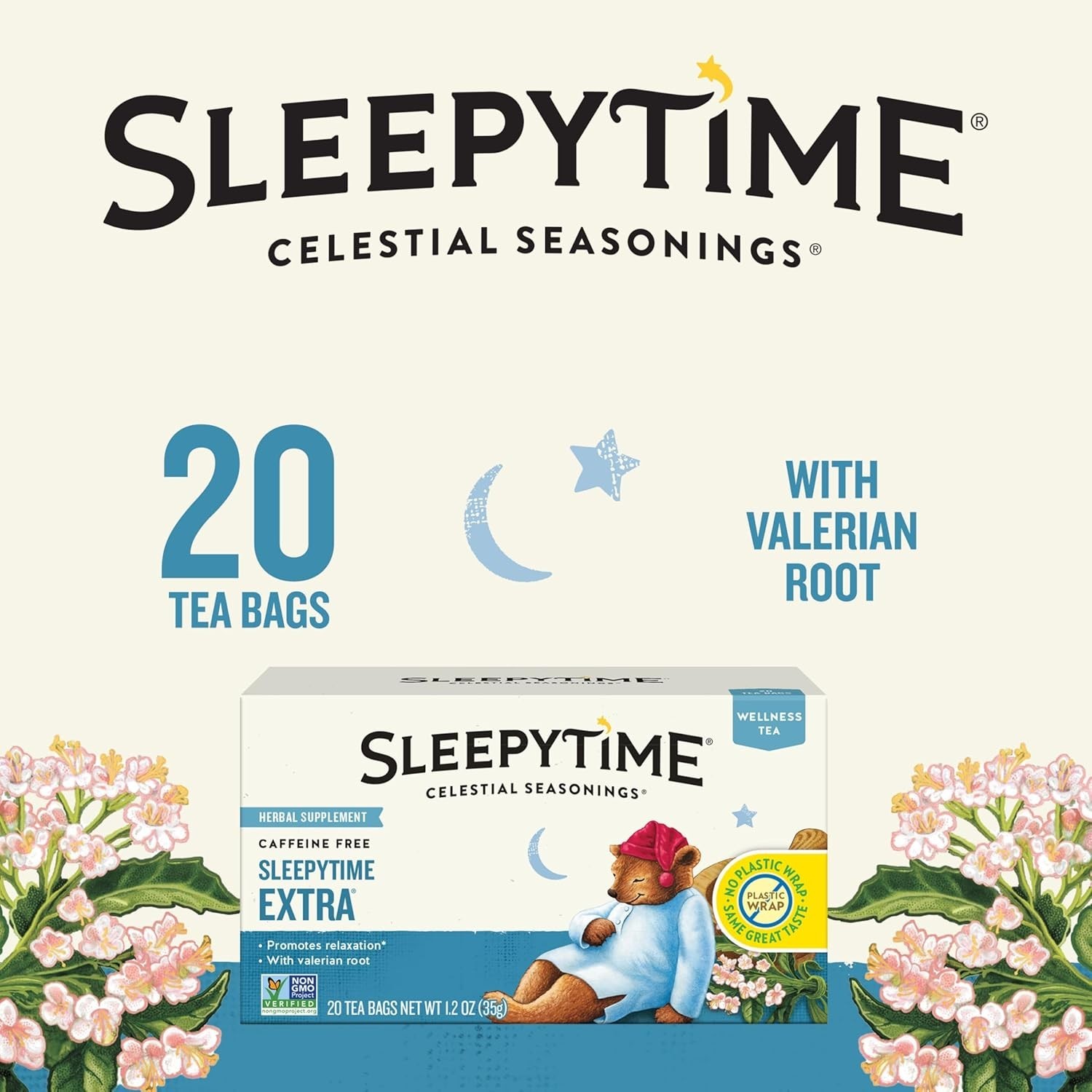 Celestial Seasonings Sleepytime Extra Herbal Tea, 20 Tea Bags (select Quantity)