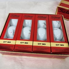 Titleist DT 90 12 Pack of Golf Balls NEW OLD STOCK No. 1, 2, 3, 4