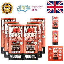 Eco-Friendly MAX BOOST Shower Gel Multipack - Guarana & Grapefruit 6 x 400ml 5.83 per litre