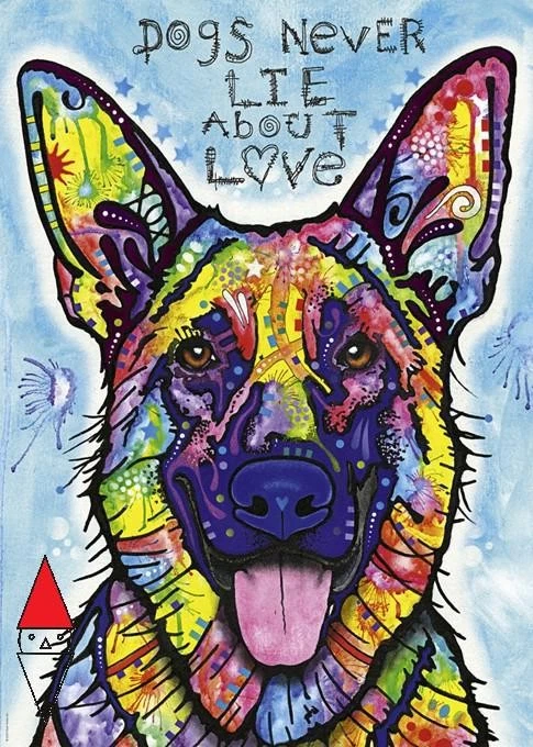 PUZZLE ANIMALI HEYE CANI JOLLI PETS DOGS NEVER LIE 1000 PZ - Immagine 2 di 2