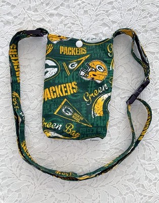 Handmade Green bay Packers Cross/Waist Phone Holder Small Bag + plus 1 S wallet