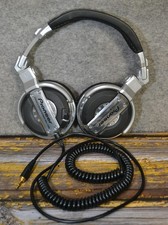 Pioneer HDJ-1000 Stereo DJ Headphones Silver Black Over Ear Pro Audio - TESTED 
