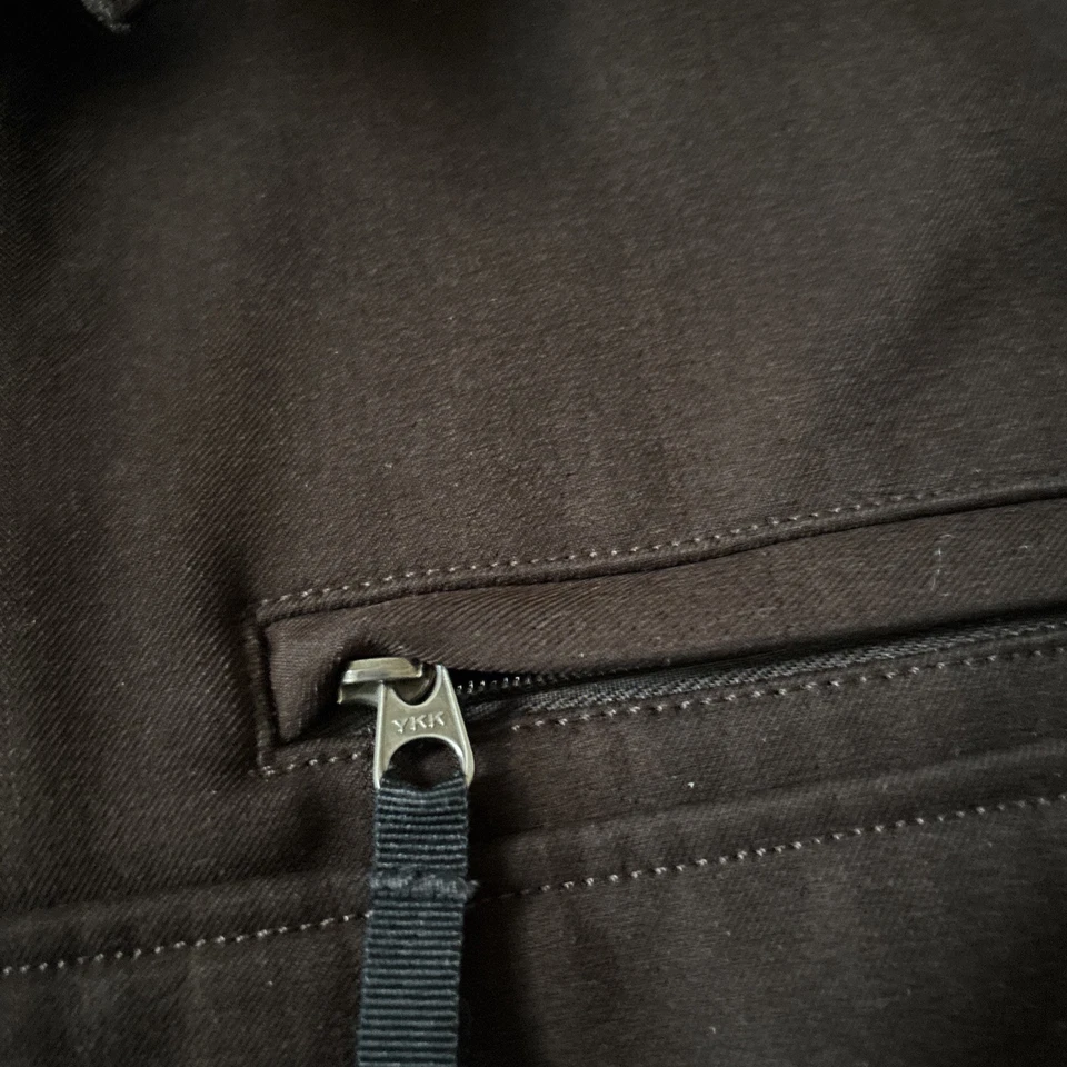 Patagonia Softshell Fremont Windbreaker Jacket Mens M Fleece Lined Brown Vintage - Image 3 of 4