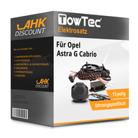 für Opel Astra G Cabrio 03.2001-03.2006 Towtec E-Satz 13Polig Fahrzeugspezifisch