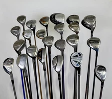 Wholesale Lot of 24 Golf Clubs -Drivers, Fairway, and Hybrids Assorted