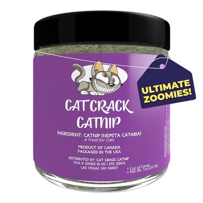 Natural Catnip Blend for Cats - Safe, Non-Addictive Treats & Toys (1 Cup)