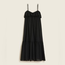 J Crew Spaghetti strap ruffle dress