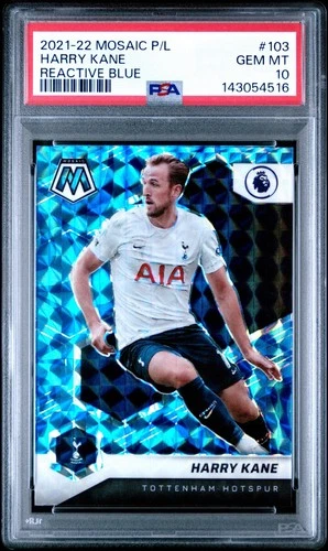 2021 Panini Mosaic Premier League Soccer Blue Harry Kane #103