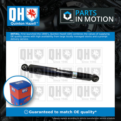 2x Shock Absorbers (Pair) Rear QAG879514 Quinton Hazell Damper 51846485 51925898