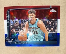 2025-26 Topps Chrome Tidjane Salaun Charlotte Hornets #8 Basketball Card