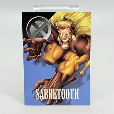 Fleer Marvel Vision 1996 Trading Card #47 Sabretooth EX