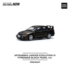 Pop Race Mitsubishi Lancer Evolution IV Pyrenees Black Pearl #640227 1/64