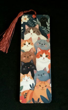 Wooden Cat Bookmark Birthday