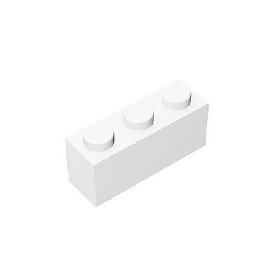 Konvolut 777 Bausteine gebraucht 50 Stück Ziegel 1x3 weiß Teil 3622