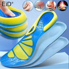 Silicone Anti-Slip Gel Soft insoles Orthotic Arch Support Foot Pain Massagin